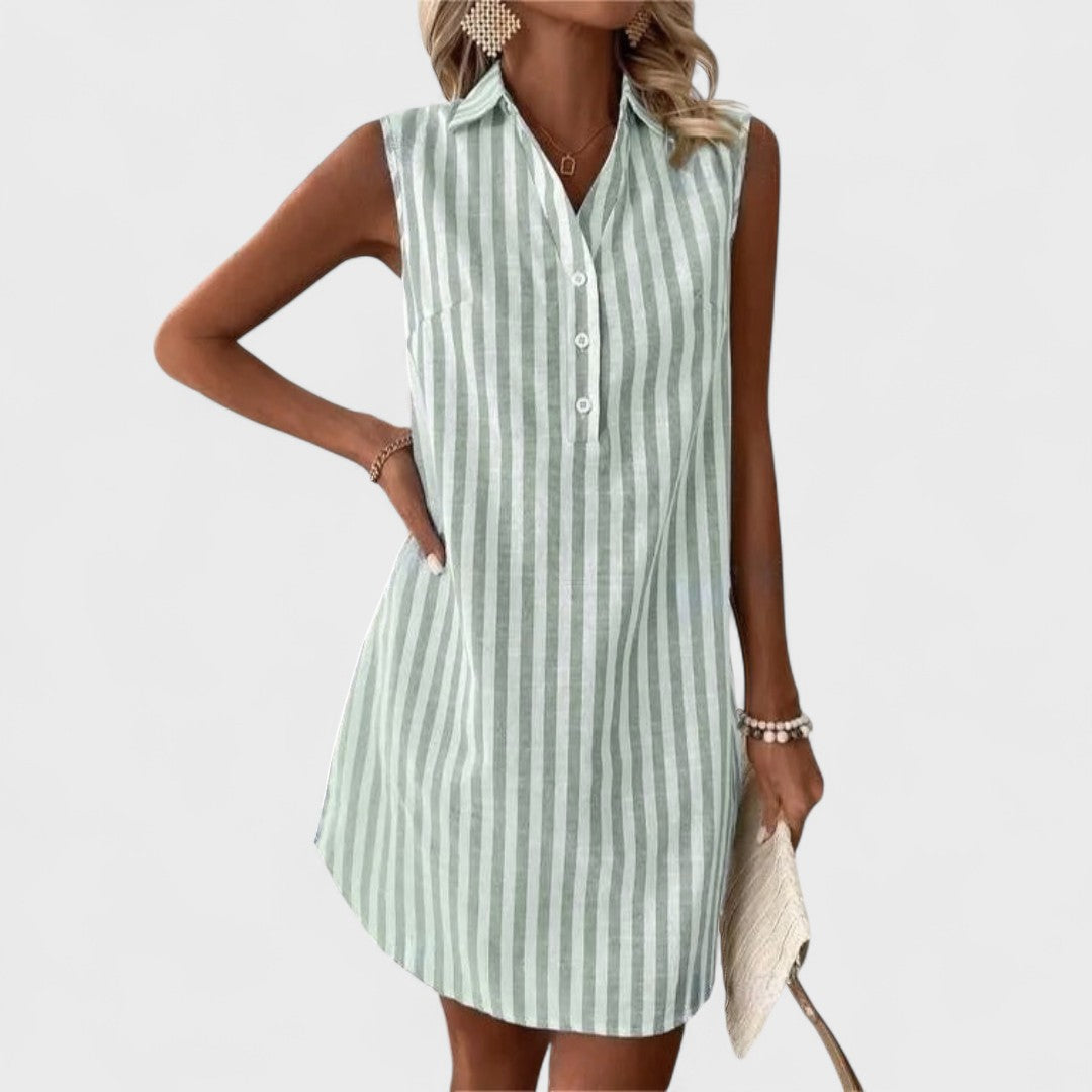 Annemiek - Elegant Striped Dress