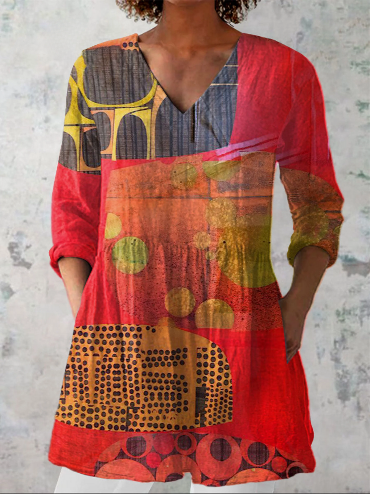 Skylar | Long blouse with an attractive pattern