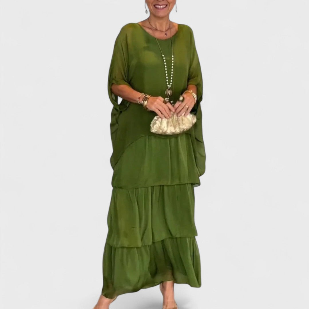 Nora - Elegant Chiffon Boho Dress