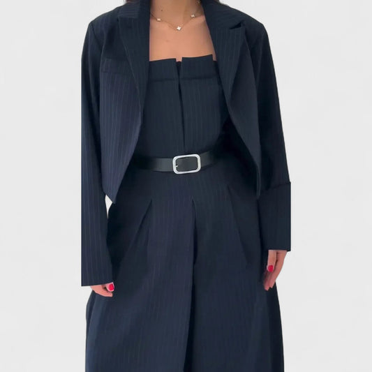 Eclat - Women's Bustier and Blazer Set - Elegant and Stylish Ensemble