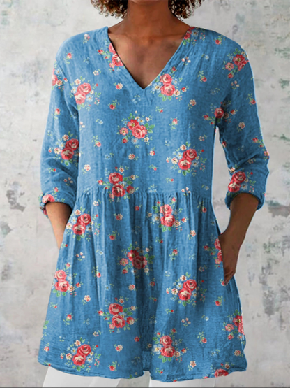 Ayla | Long blouse with an attractive pattern