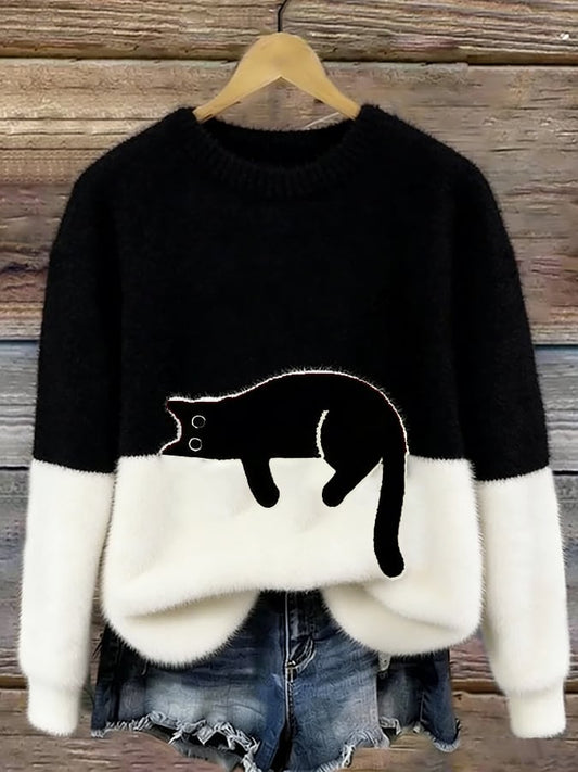 Radka | Kočičí potisk, uvnitř fleece