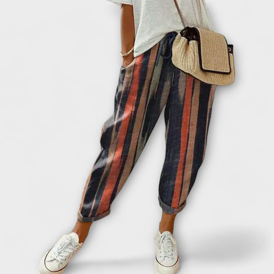 Burga - Comfortable cotton and linen trousers