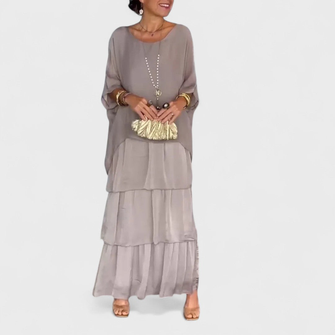 Nora - Elegant Chiffon Boho Dress