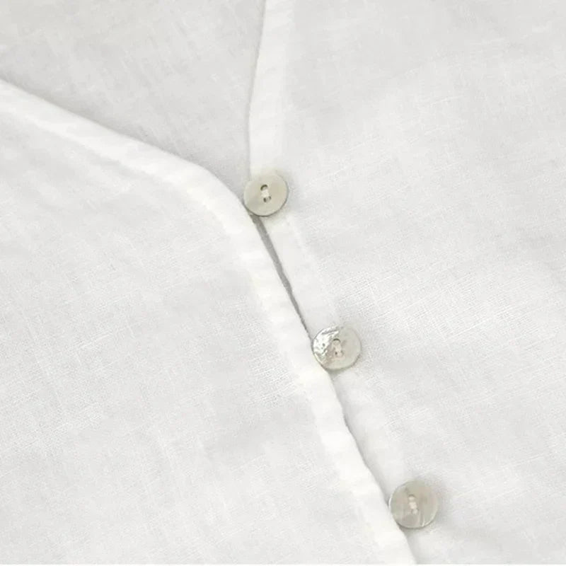 Silk V-neck blouse