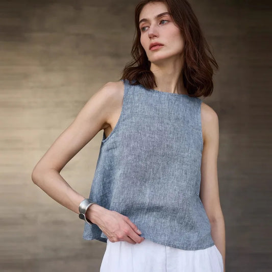 Reversible Chambray Vest