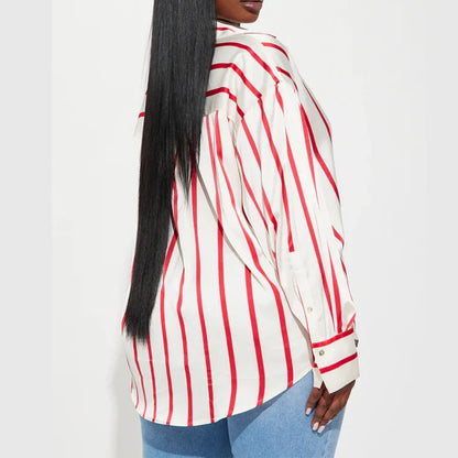 Delaney striped silk blouse