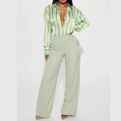 Delaney striped silk blouse