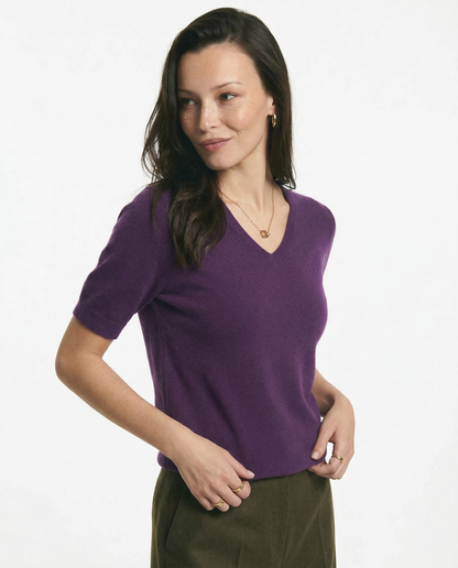 Elysian Ribbed V-Neck Top