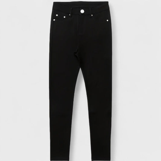 Women's black high-waisted jeans Floriale